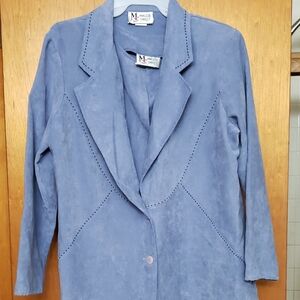 Michael Simon Women's Elegant Blue Blazer